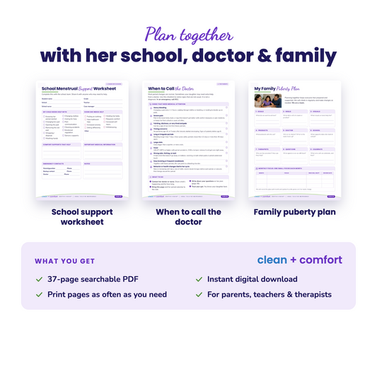 Autism & Puberty Workbook for Girls | Parent Guide