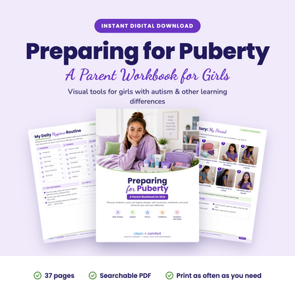 Autism & Puberty Workbook for Girls | Parent Guide
