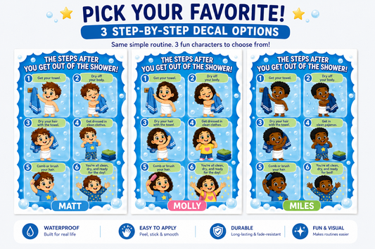 After the Shower Visual Routine Decal | Pick Your Character
