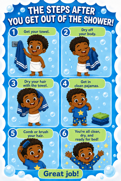 After the Shower Visual Routine Decal | Pick Your Character