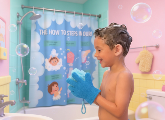 How to Shower Step-By-Step Curtain Liner