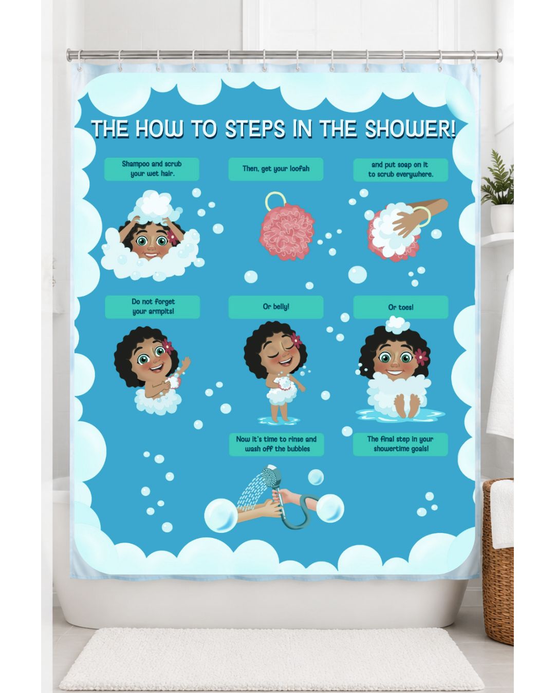 How to Shower Step-By-Step Curtain Liner | Molly