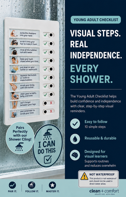 Young Adult Visual Shower Checklist