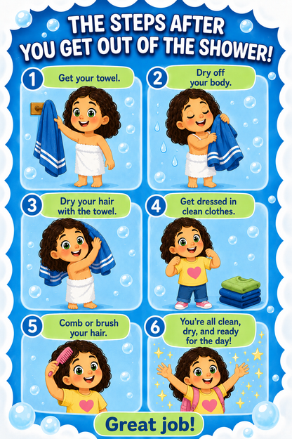 After the Shower Visual Routine Decal | Pick Your Character