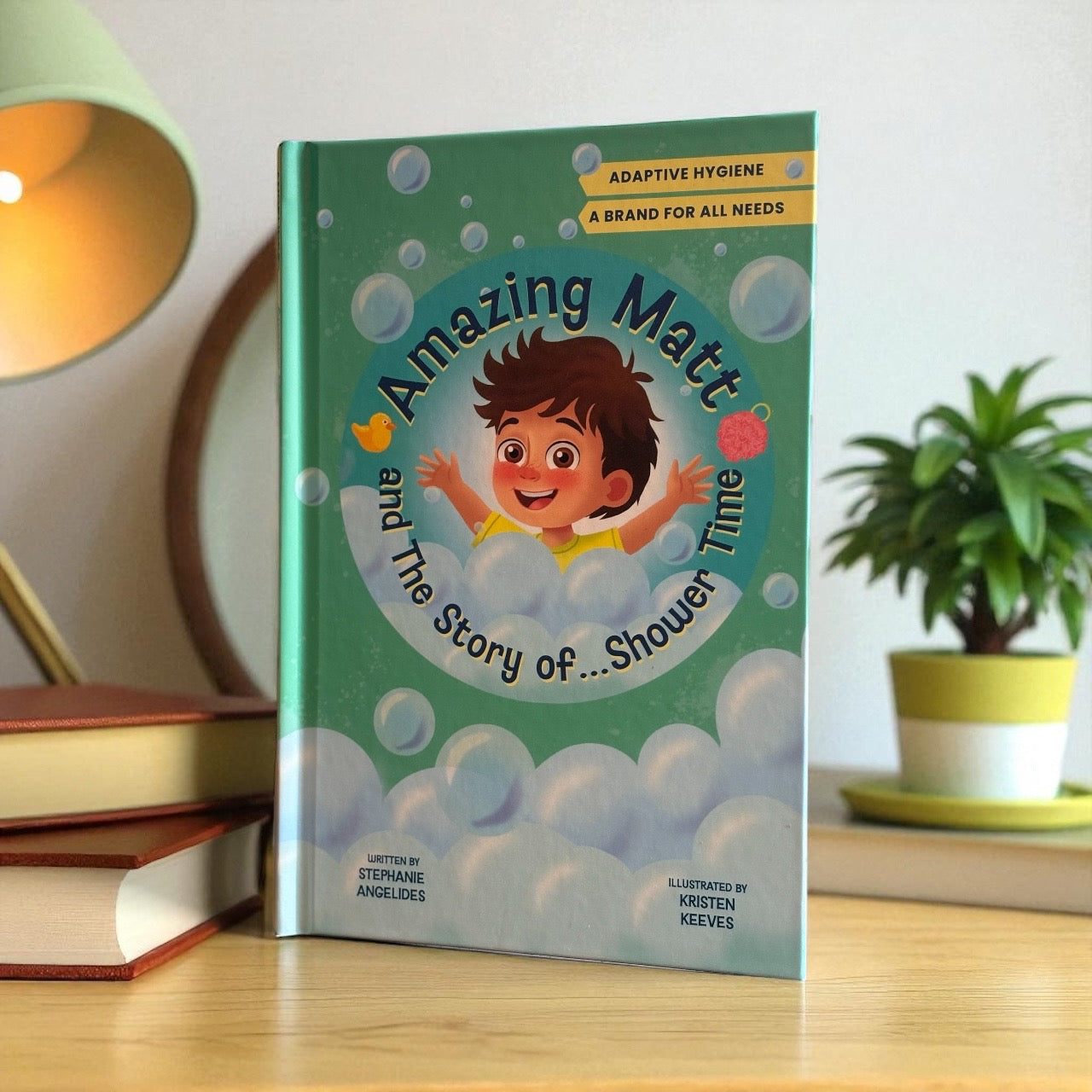 Starter Learn To Shower Bundle! Special Needs Social Story Book, Shower Curtain Guide, Follow Along Checklist