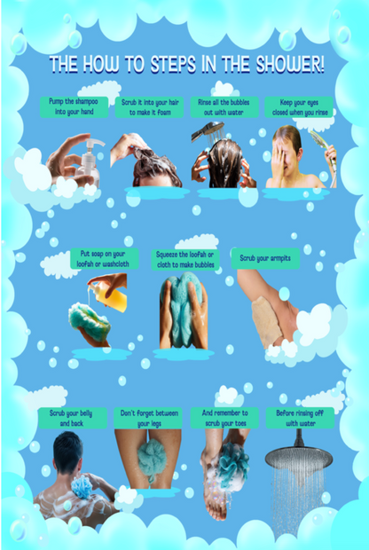 Stick-On Shower Helper