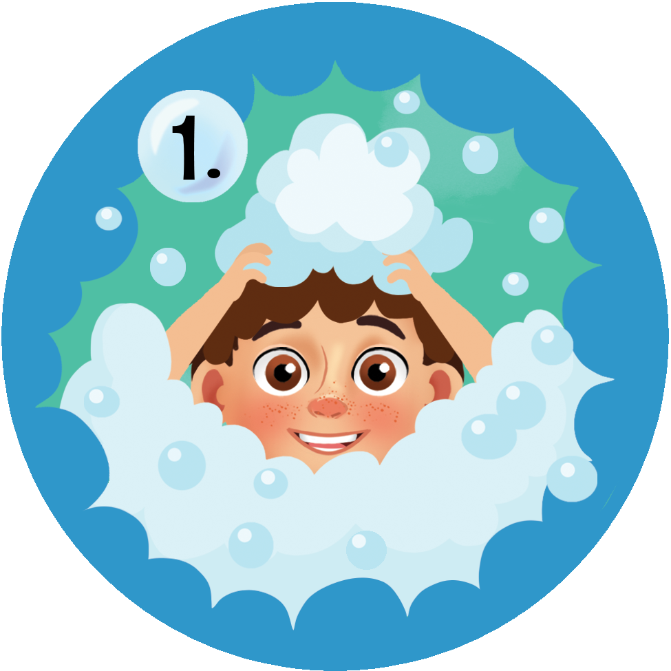 Visual Stickers for Shampoo + Body Wash