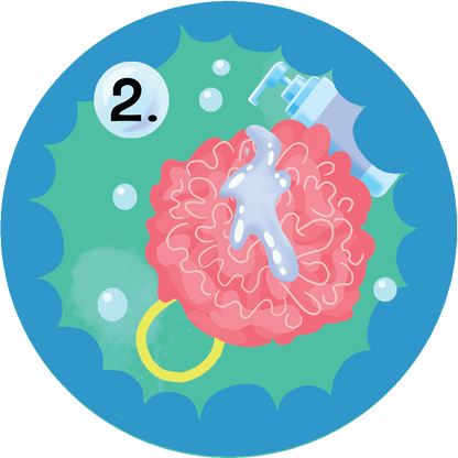 Visual Stickers for Shampoo + Body Wash