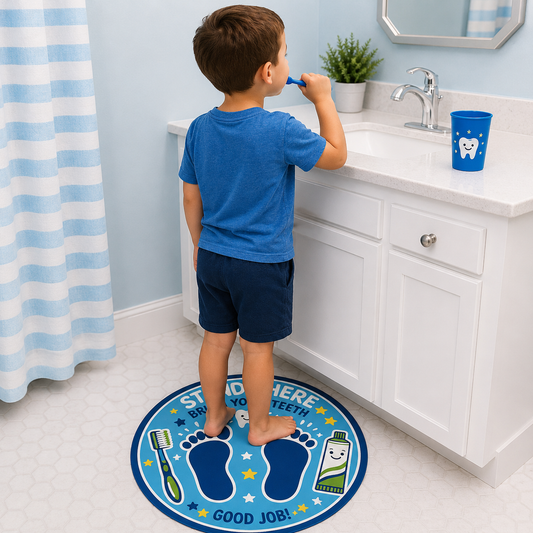 22" Visual Toothbrushing Floor Decal