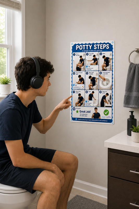 Young Adult Potty Time Decal