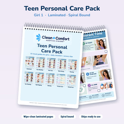 Teen Personal Care Pack, Girl 1, laminated spiral-bound: cover