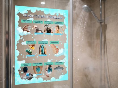 Stick-On Shower Helper