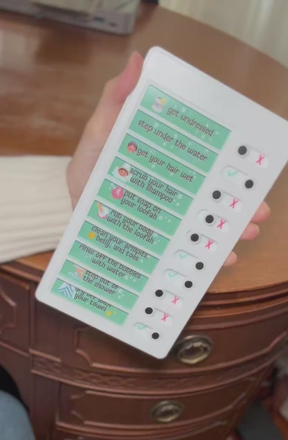 My Shower Steps Checklist