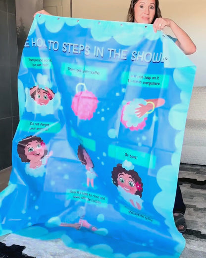 How to Shower Step-By-Step Curtain Liner | Pick Your Character + Level