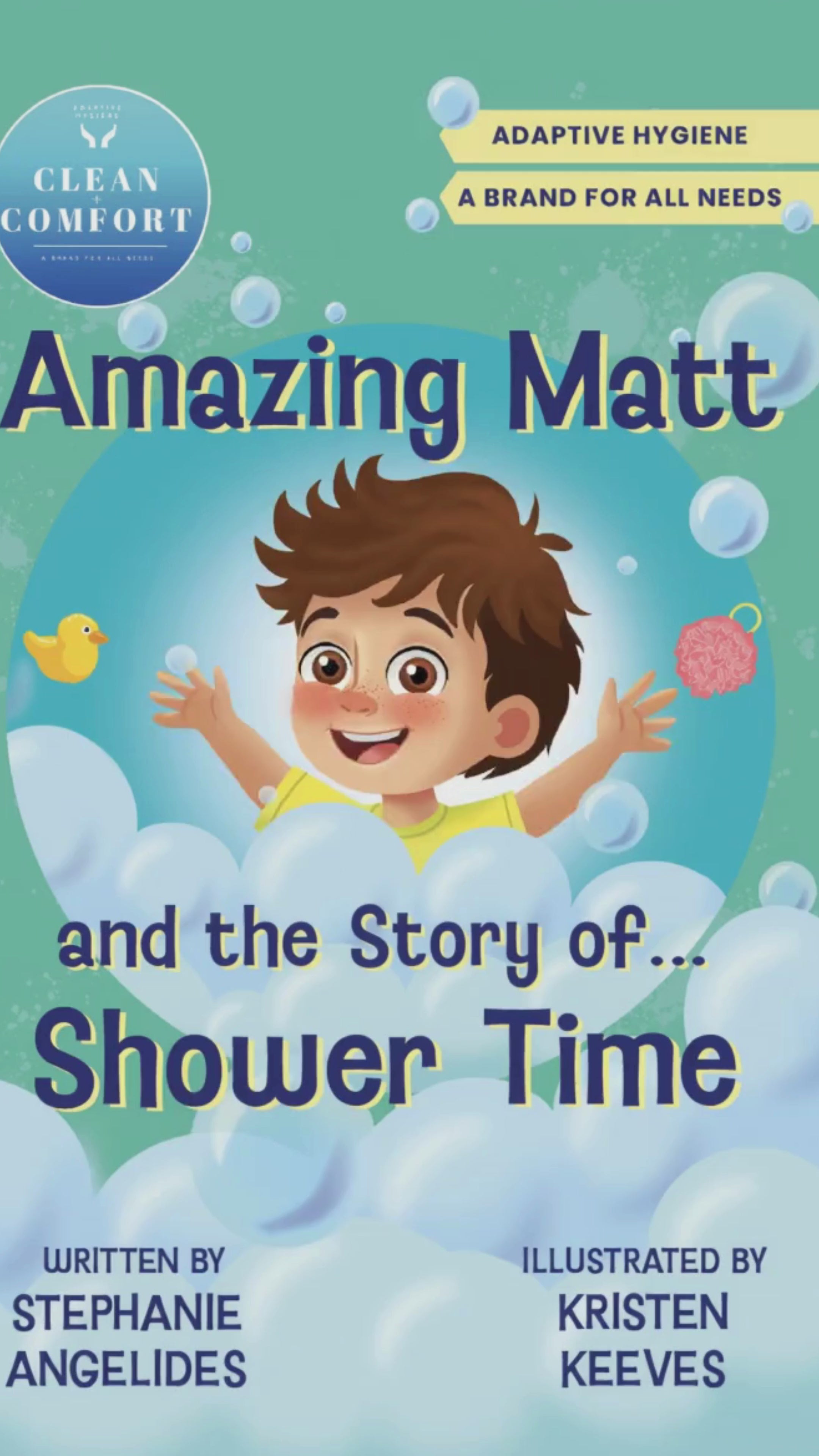 Load video: This is the story of Matt. A young autistic boy who uses an AAC device to talk. This video is explaining how he uses visual tools to learn how to shower! He does a great job listening, watching, reading, and completing shower time!