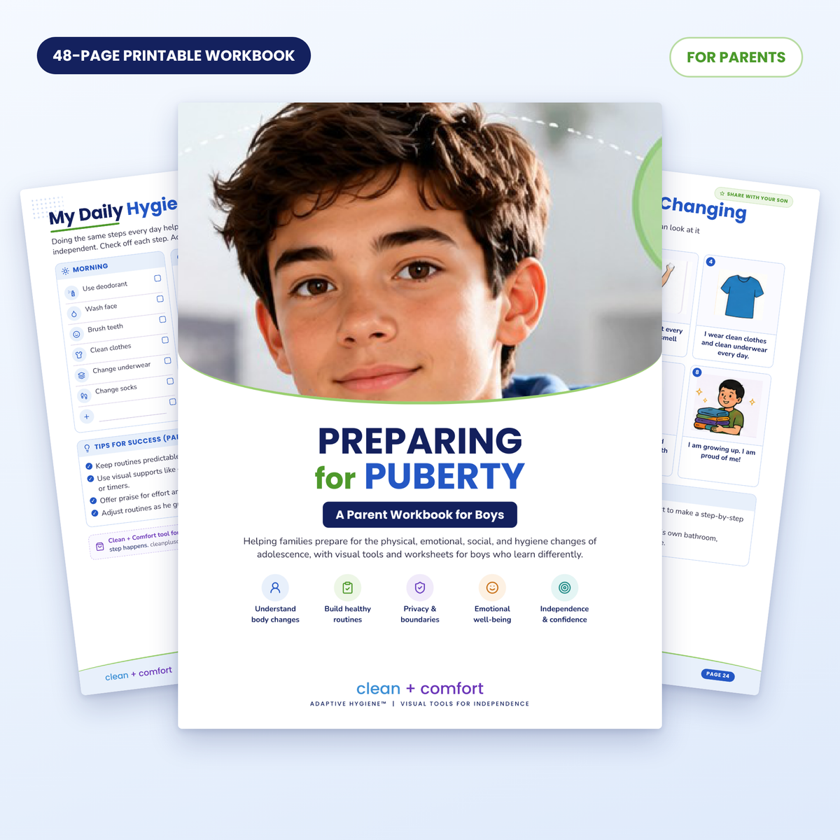 Autism & Puberty Workbook for Boys | Parent Guide