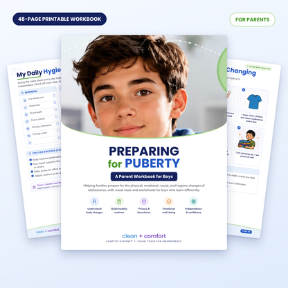 Autism & Puberty Workbook for Boys | Parent Guide
