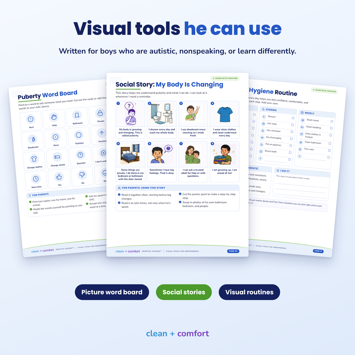 Autism & Puberty Workbook for Boys | Parent Guide